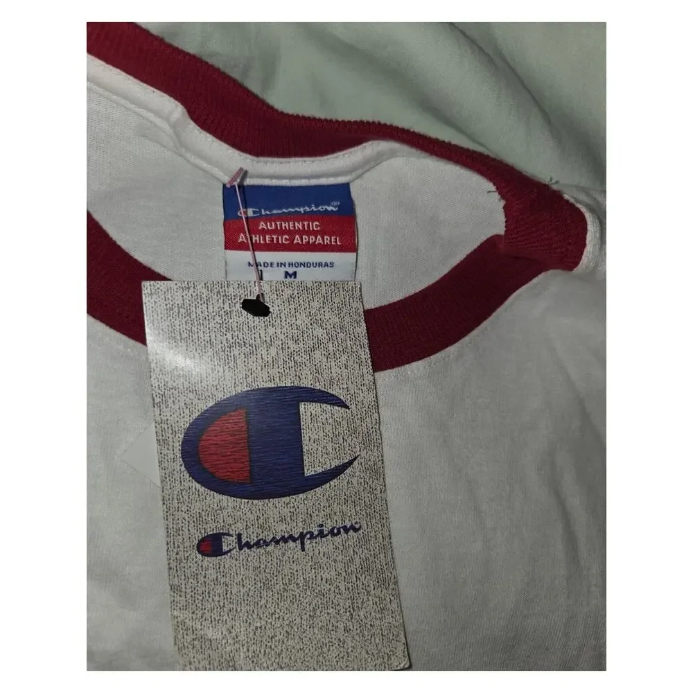 Champion Crew Neck Cooper Mountain College T-Shirt Size Medium - Like New - Picture 2 of 2